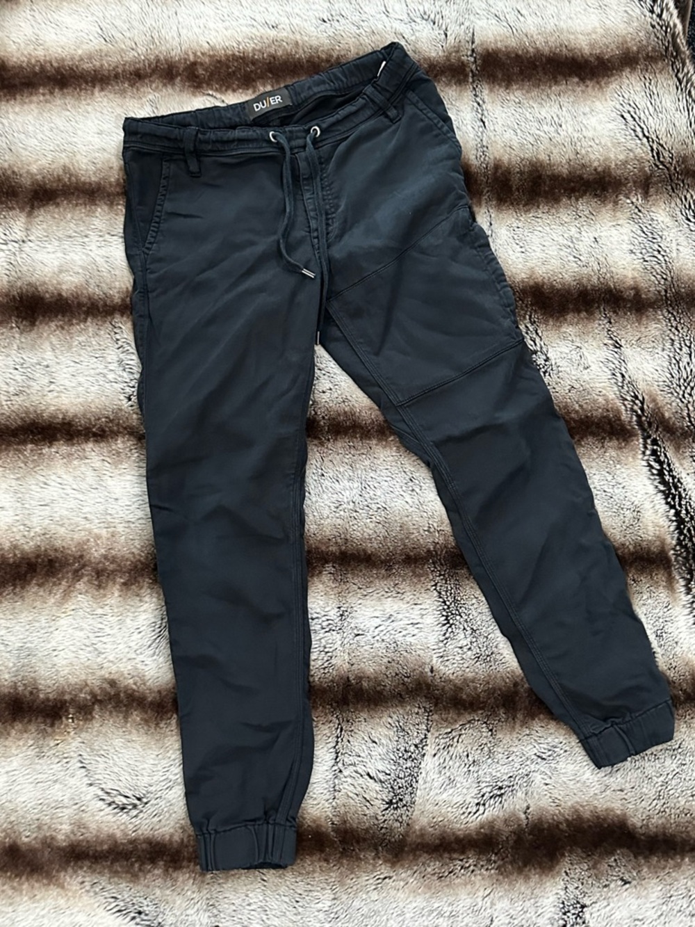 DU/ER Men's Black Joggers - Stretch Performance Sweatpants